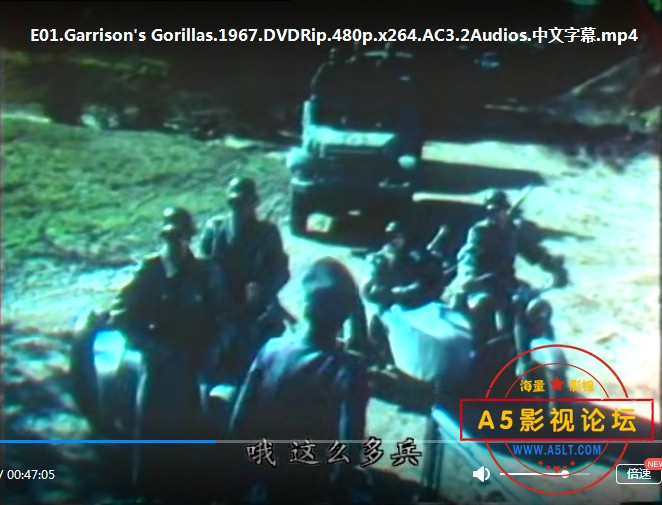 美国1967 8.2分神剧[加里森敢死队][DVDip-MP4][480P][国英双语中字][26集全 每集约1.3GB]百度网盘