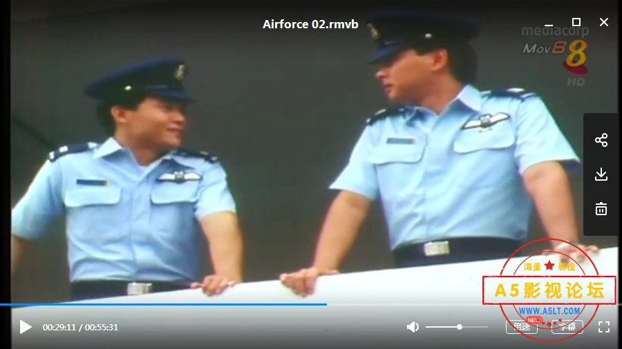 1988新加坡军旅剧[空军][HD8源码-RMVB][576P][国语无字][8集全 每集约300M-400M][李南星 陈天文 陈之财 陈  ...