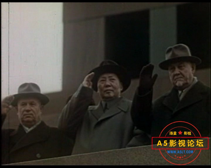 1957 珍贵的纪录片-毛泽东主席 周恩来**防问苏联[MPG/720X576][国语中字][2.04GB]（第一部分）百度网盘