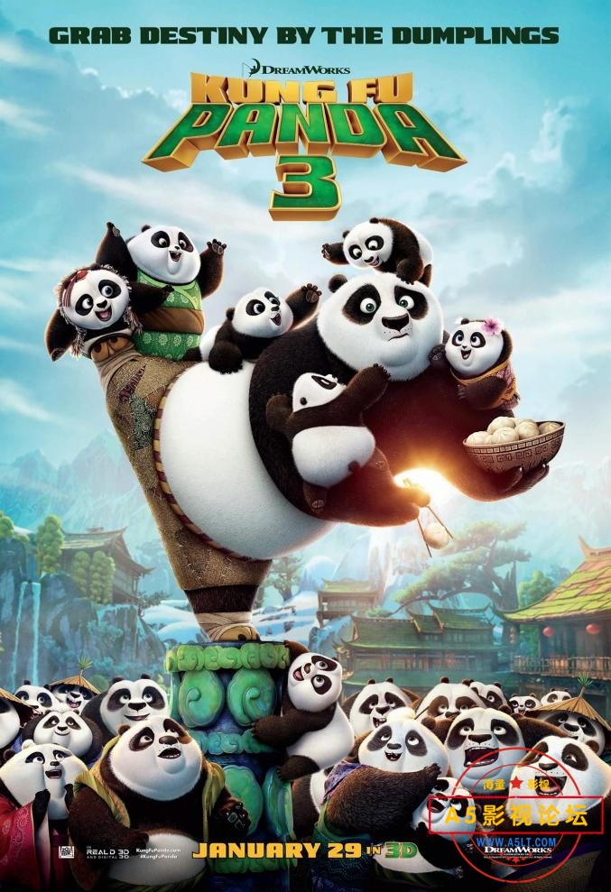 [功夫熊猫1-3][2008-2016][国语配音][1080P/MP4][7.66G/5.94G/2.42G][高分经典8.0][百度网盘][16.1G]