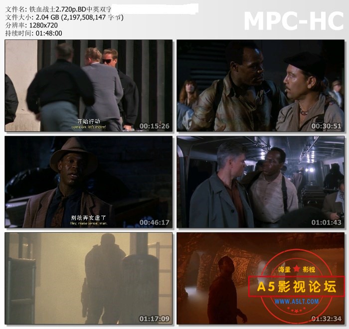[经典][铁血战士1-2][1987/1990][720P/MP4][每部2G多][国英双语][中英双字][百度网盘]