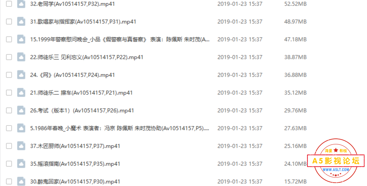 [陈佩斯朱时茂央视春晚小品集锦+经典小品][1984-1999][37部][国语无字][MP4/每部16--130M]