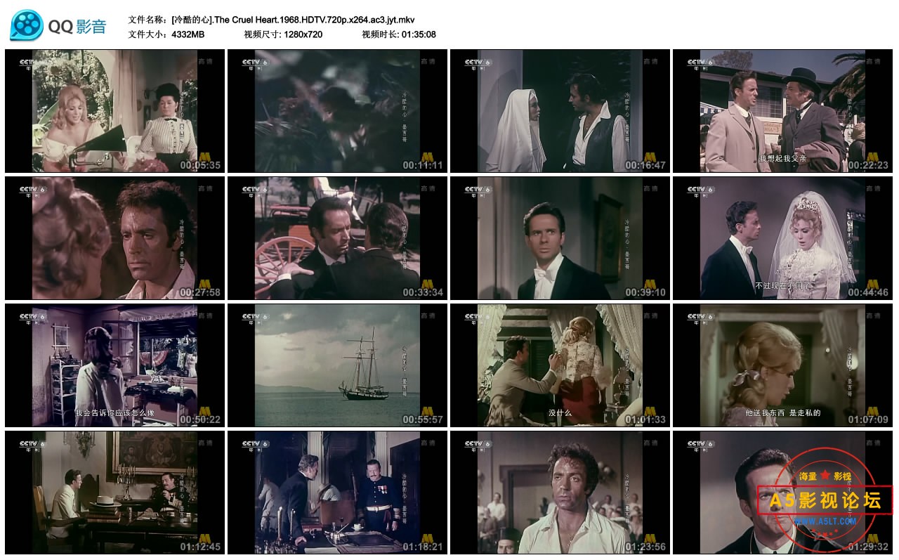 [墨西哥电影][冷酷的心][百度云网盘资源下载][720P高清MKV/4.32G][1968年][上译配音][国语字幕]