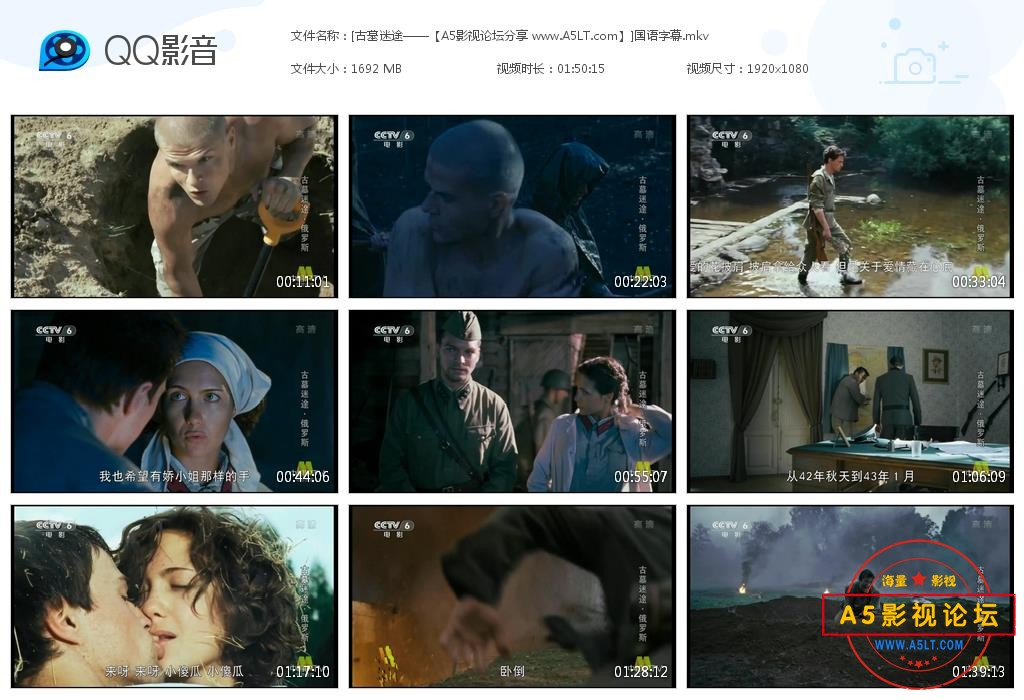 [俄罗斯电影][古墓迷途][百度云网盘资源下载][1080P高清MKV/1.65G][2010年][央译配音][国语字幕]
