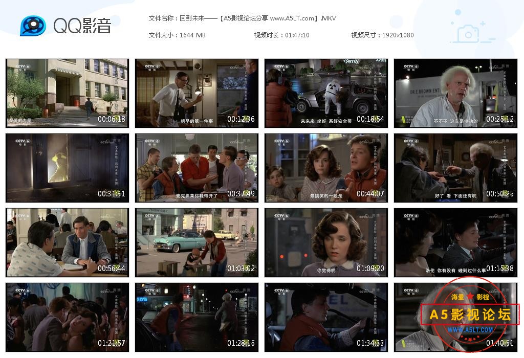 [美国老电影][回到未来][百度云网盘资源下载][1080P高清MKV/1.6G][1985年][科幻/冒险]