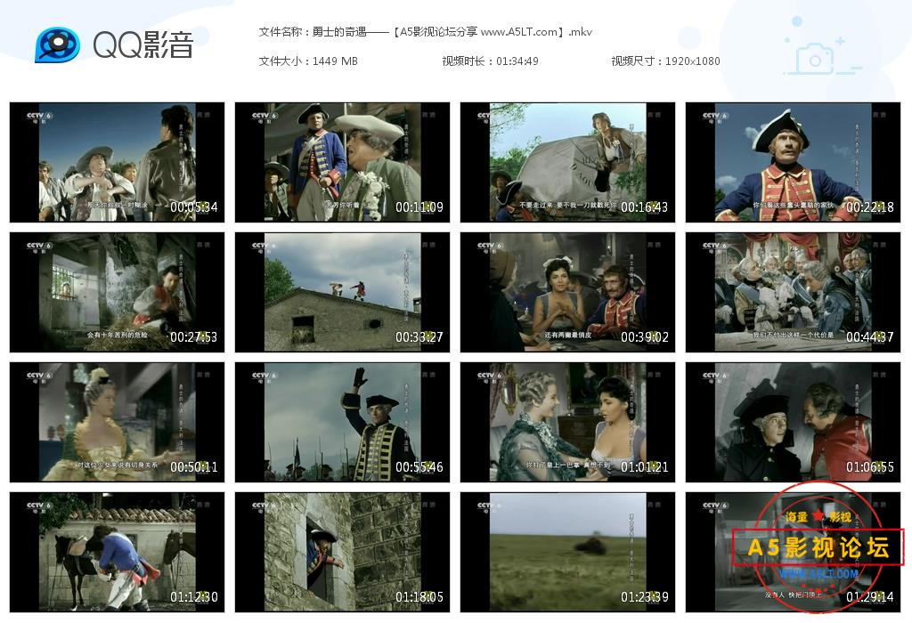 [意大利/法国电影][勇士的奇遇][百度云网盘资源下载][1080P高清MKV/1.4G+6.7G][1952年][上映配音]