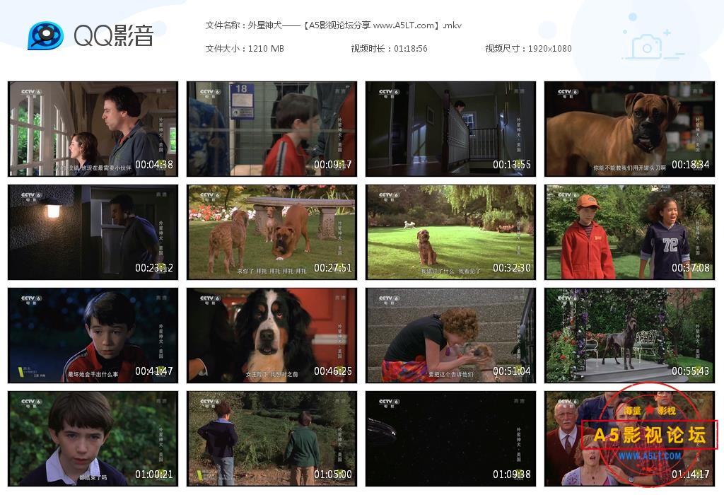 [美国电影][外星神犬][百度云网盘资源下载][1080P高清MKV/1.2G][2003年][央译配音][国语][字幕]
