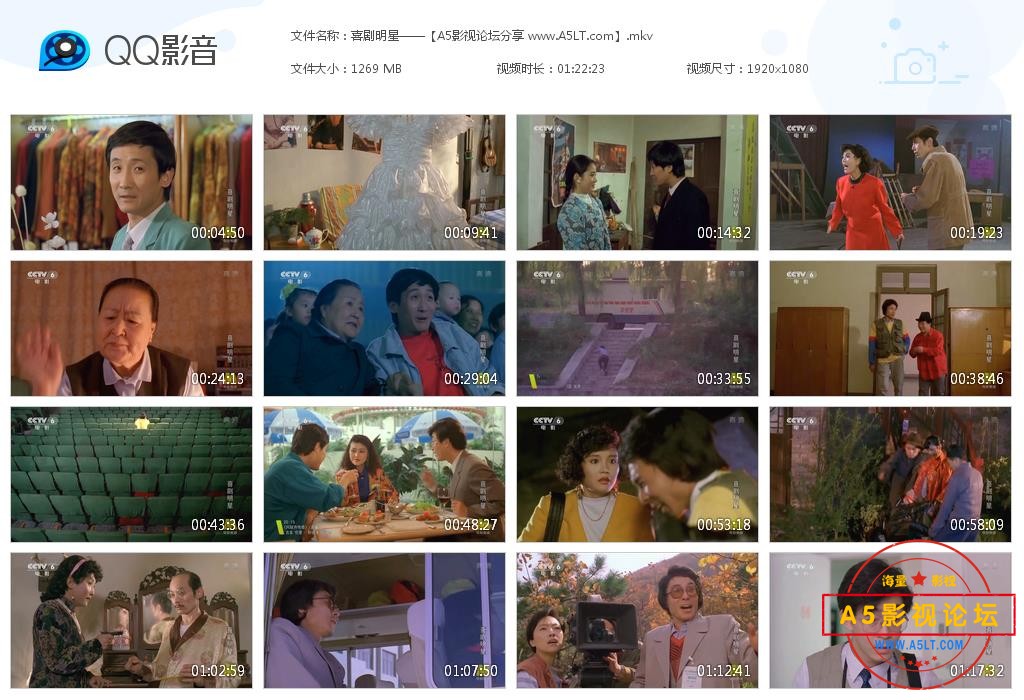 [老电影][喜剧明星][百度云网盘资源下载][1080P高清MKV/1.24G][1991年][梁天/马晓晴/葛优]