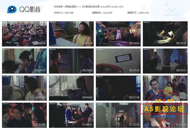 [老电影][燃烧的雪花][百度云网盘资源下载][720P高清MKV/600M][1993年][苗苗/张立君/达达][无字幕]