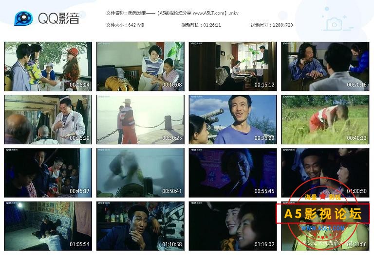 [老电影][秃秃发型][百度云网盘资源下载][720P高清MKV/650M][1991年][张扬/石磊/吴丽]