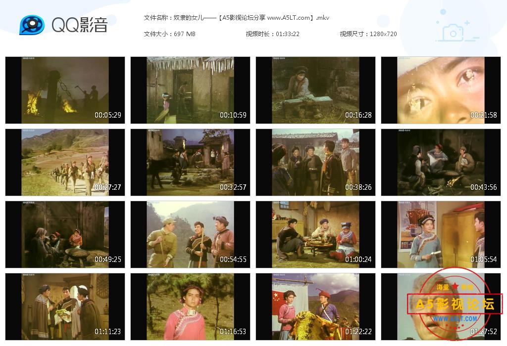 [老电影][奴隶的女儿][百度云网盘资源下载][720P高清MKV/700M][1978年][潘虹/田华][无字幕]