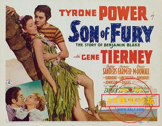 【百度云】[美国] 怒火情焰 Son of Fury (1942) 【上译国语】mkv  1.16G