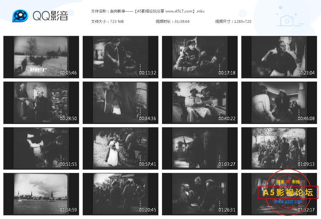 [苏联电影][走向新岸][百度云网盘资源下载][720P高清MKV/720M][1956年][长译配音]