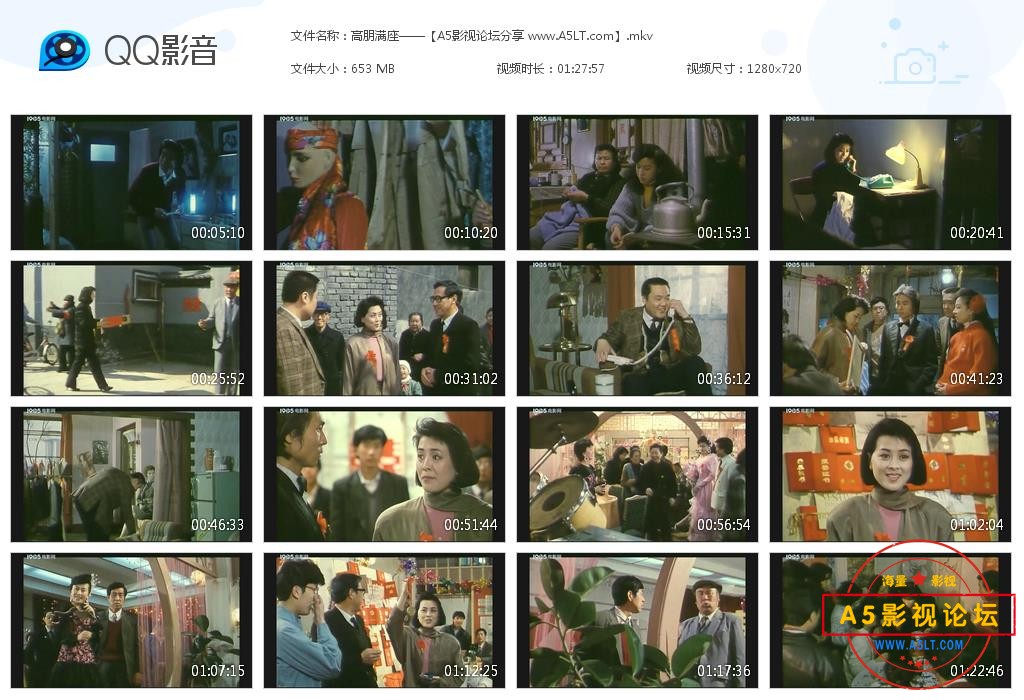 [国产老电影][高朋满座][百度云网盘资源下载][720P高清MKV/650M][1991年][李志舆/陈肖依/谢园][无字幕]