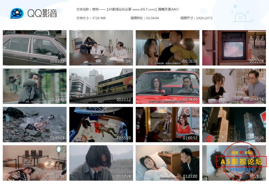 [天马修复电影][惊变][百度云网盘下载][高清MKV/1080P/3.6G][1996年][国粤上译配音字幕][温碧霞/黄子华/任  ...