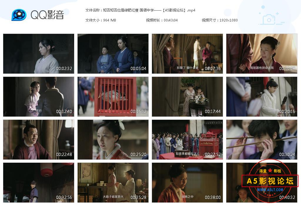 知否知否应是绿肥红瘦 国语中字——【A5[20200826-220341].jpg
