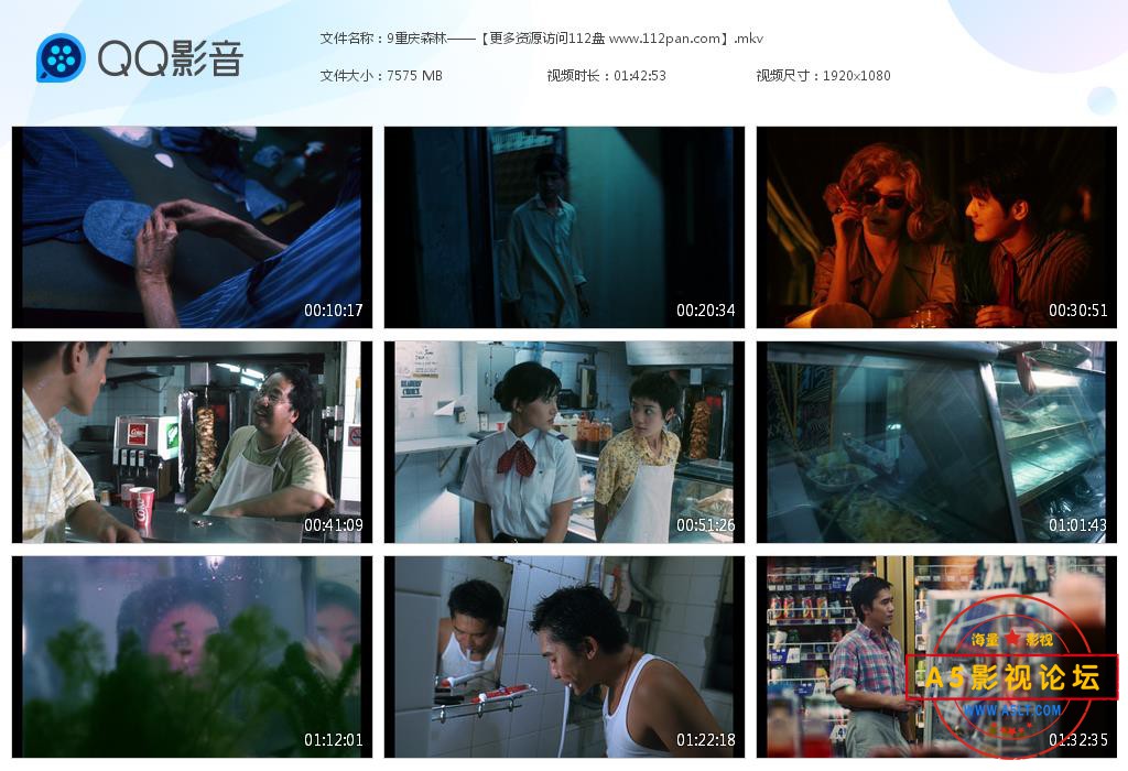 电影重庆森林网盘资源