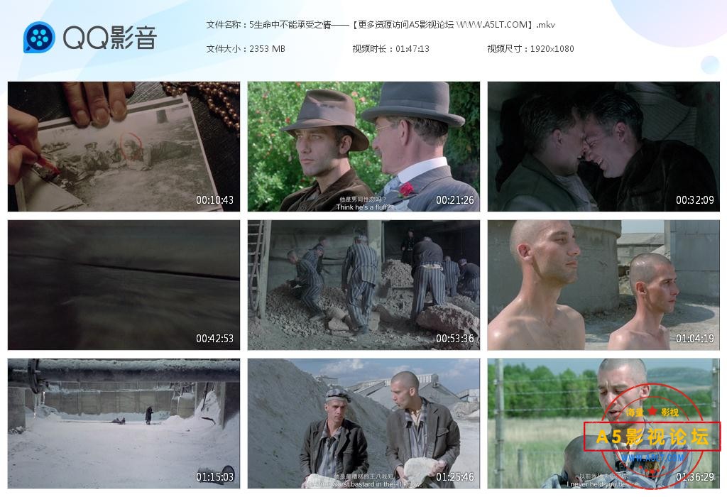 生命中不能承受之情迅雷云盘下载