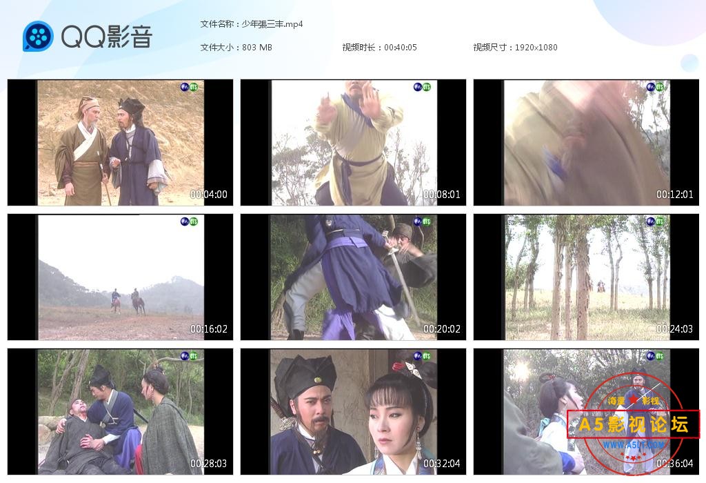 少年张三丰那里可以下载？