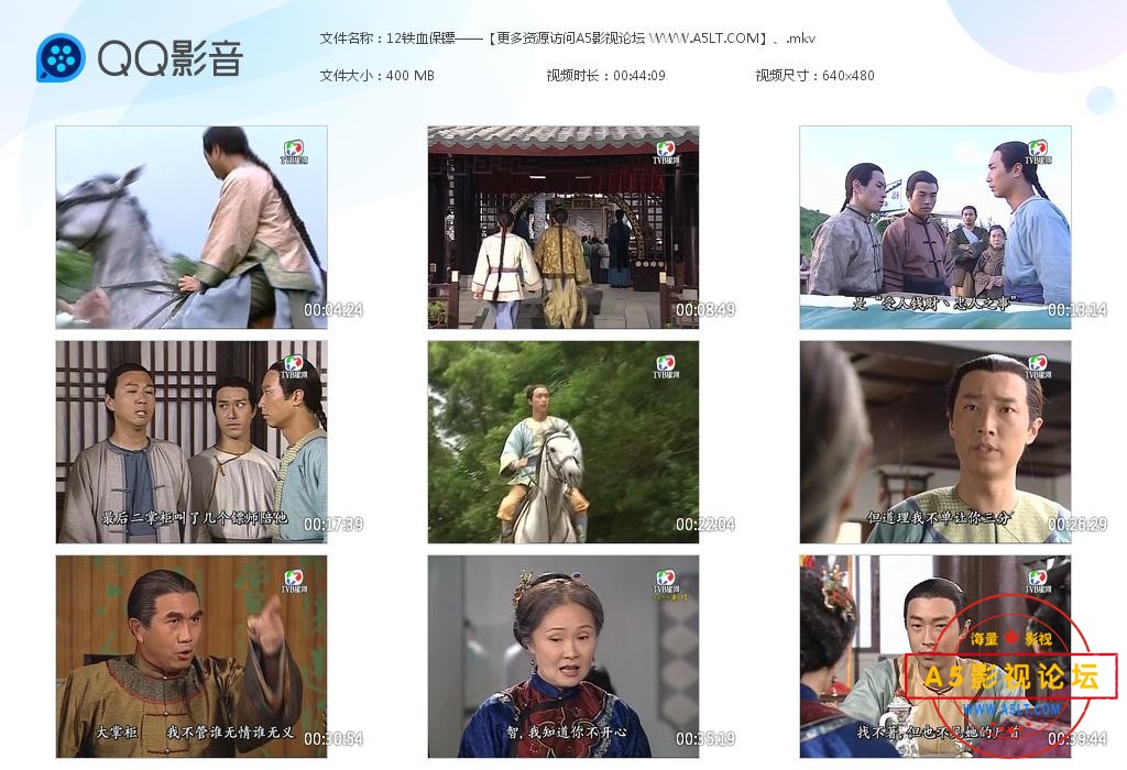  TVB剧铁血保镖粤语下载