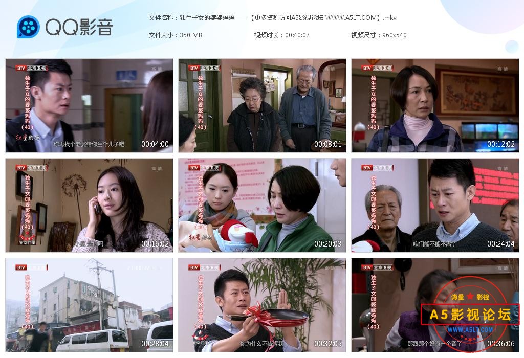 电视剧独生子女的婆婆妈妈网盘资源