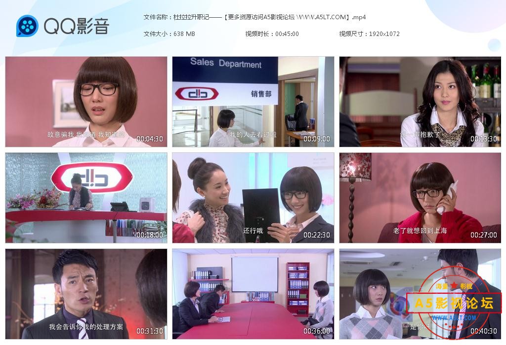 视剧杜拉拉升职记迅雷云盘下载 