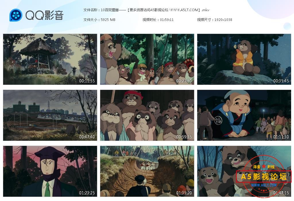 动画百变狸猫迅雷云盘下载