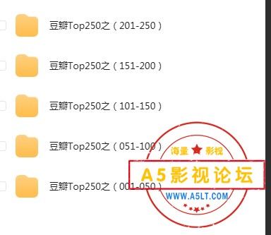 豆瓣排名全球前250名片单