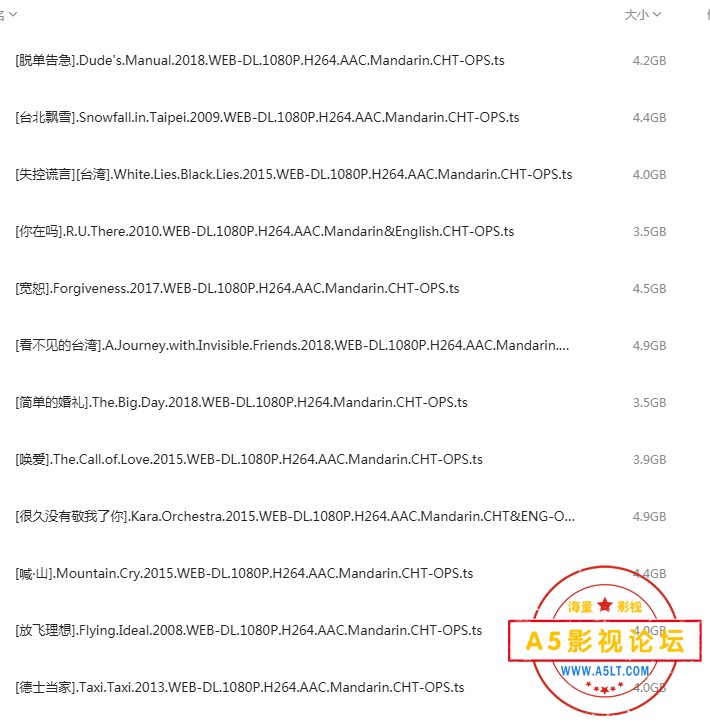 冷门华语电影合集