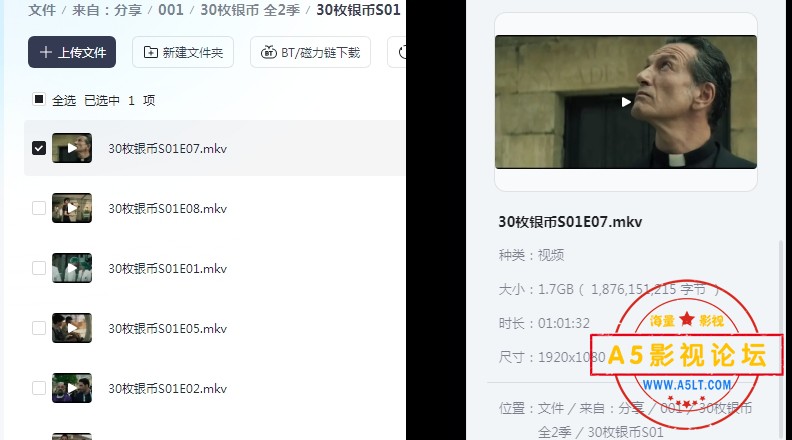 30枚银币
