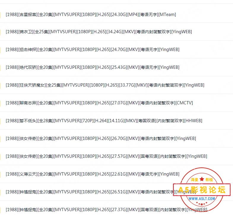 MYTVSUPER大合集